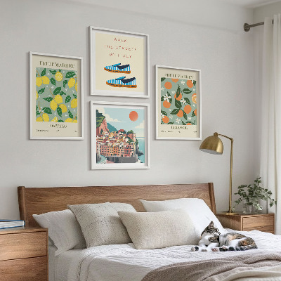 Galería de pared Patrones frutales de la cultura italiana