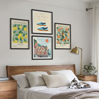 Galería de pared Patrones frutales de la cultura italiana