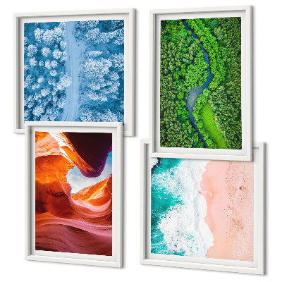 Galería de pared Vegetación del cañón de agua en invierno