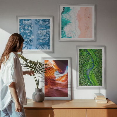 Galería de pared Vegetación del cañón de agua en invierno