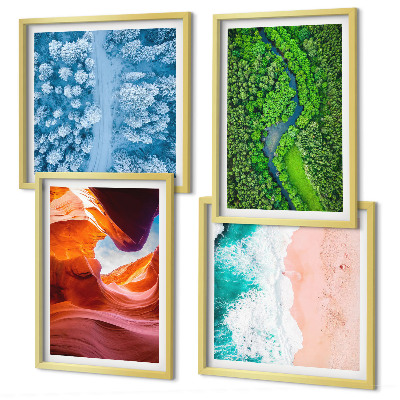 Galería de pared Vegetación del cañón de agua en invierno
