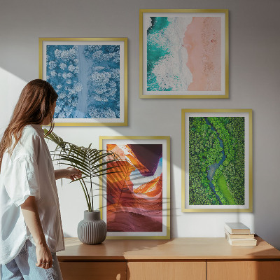Galería de pared Vegetación del cañón de agua en invierno
