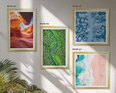 Galería de pared Vegetación del cañón de agua en invierno