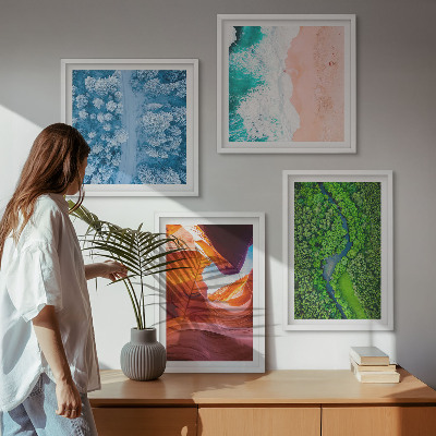Galería de pared Vegetación del cañón de agua en invierno