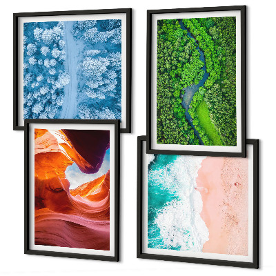 Galería de pared Vegetación del cañón de agua en invierno