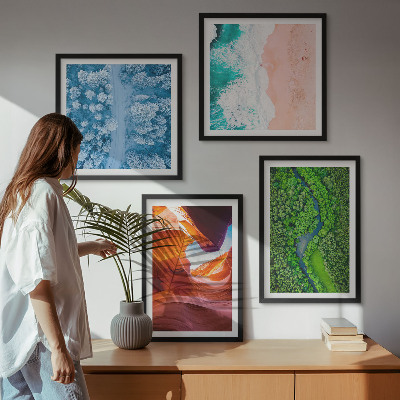 Galería de pared Vegetación del cañón de agua en invierno