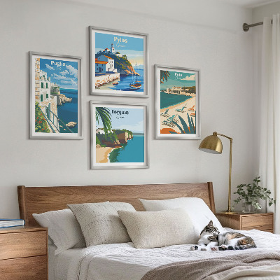 Galería de pared paisajes costeros turísticos