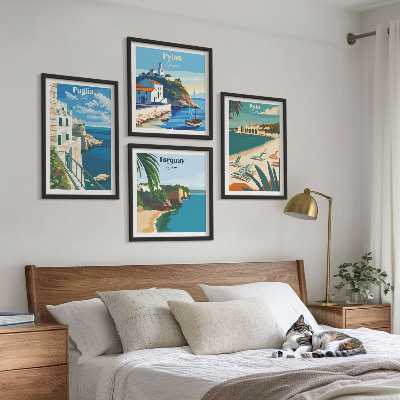 Galería de pared paisajes costeros turísticos