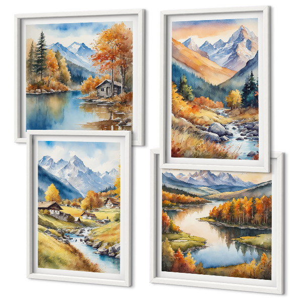 Galería de pared Paisajes otoñales de la naturaleza