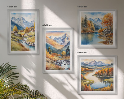 Galería de pared Paisajes otoñales de la naturaleza
