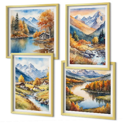 Galería de pared Paisajes otoñales de la naturaleza