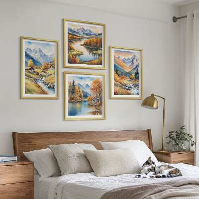 Galería de pared Paisajes otoñales de la naturaleza