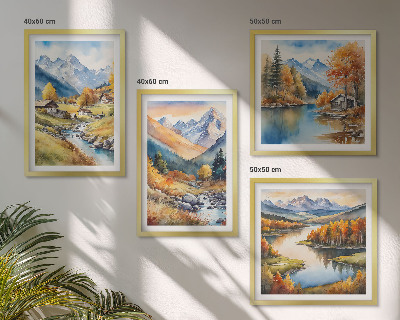 Galería de pared Paisajes otoñales de la naturaleza