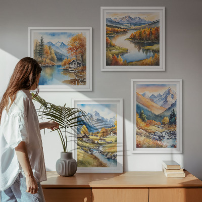 Galería de pared Paisajes otoñales de la naturaleza