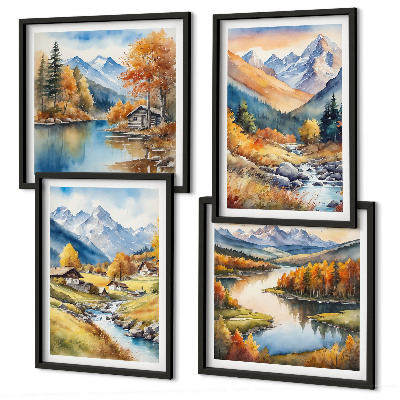 Galería de pared Paisajes otoñales de la naturaleza