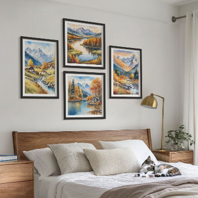 Galería de pared Paisajes otoñales de la naturaleza