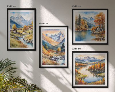 Galería de pared Paisajes otoñales de la naturaleza
