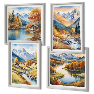 Galería de pared Paisajes otoñales de la naturaleza
