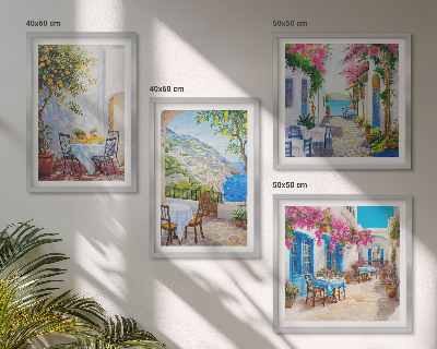 Galería de pared Calles encantadoras con plantas