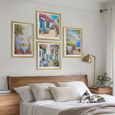 Galería de pared Calles encantadoras con plantas