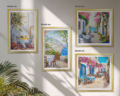 Galería de pared Calles encantadoras con plantas