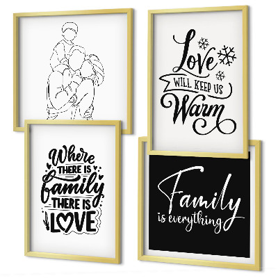 Galería de pared Familia, amor, calidez, hogar