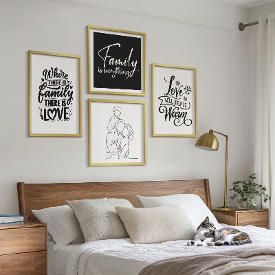 Galería de pared Familia, amor, calidez, hogar