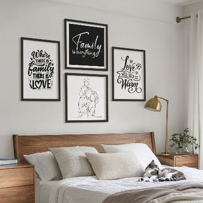 Galería de pared Familia, amor, calidez, hogar