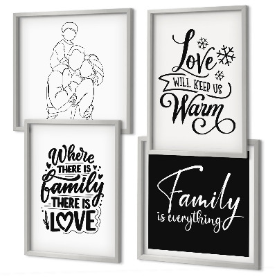Galería de pared Familia, amor, calidez, hogar