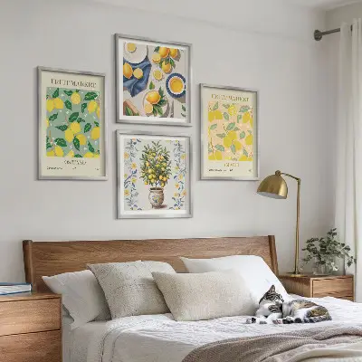 Galería de pared de fruta del árbol cítrico en Italia