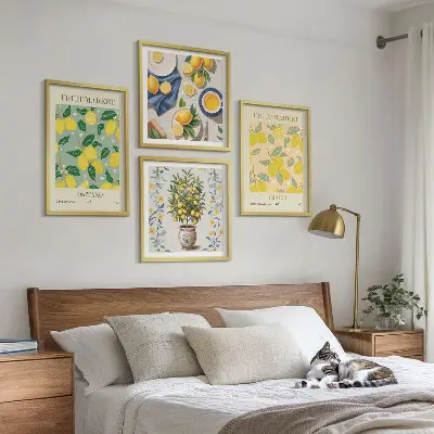 Galería de pared de fruta del árbol cítrico en Italia