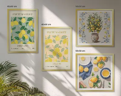 Galería de pared de fruta del árbol cítrico en Italia