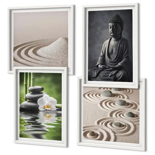 Galería de pared de un Buda relajándose en la playa