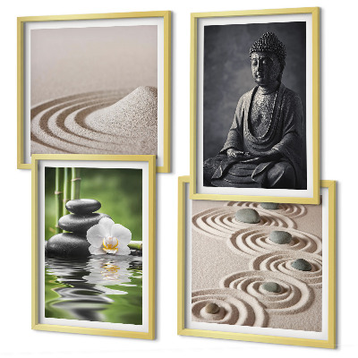 Galería de pared Buda relajándose en la playa