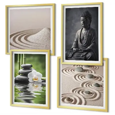 Galería de pared de un Buda relajándose en la playa