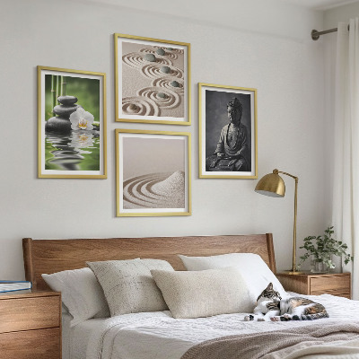 Galería de pared Buda relajándose en la playa