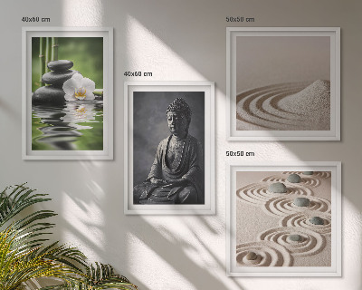 Galería de pared Buda relajándose en la playa