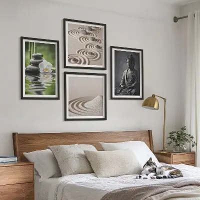Galería de pared de un Buda relajándose en la playa