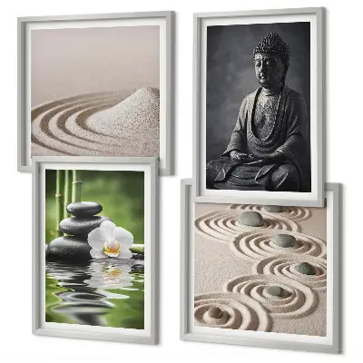 Galería de pared de un Buda relajándose en la playa