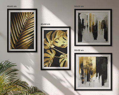 Galería de pared Abstracto de hojas de palmera Monstera