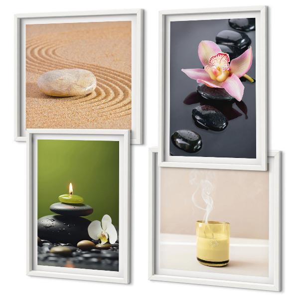 Galería de pared Piedras zen relajantes para la paz