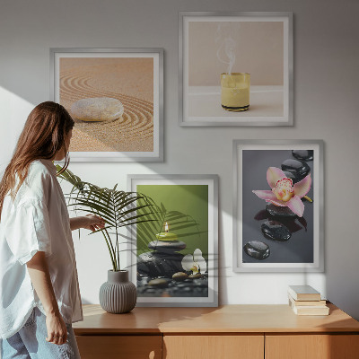 Galería de pared Piedras zen relajantes para la paz