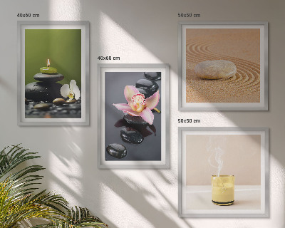 Galería de pared Piedras zen relajantes para la paz