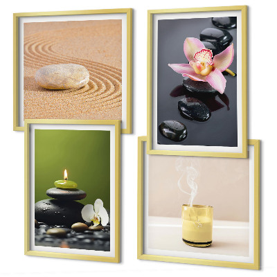 Galería de pared Piedras zen relajantes para la paz