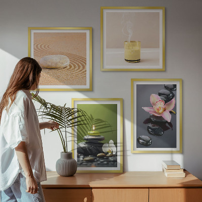 Galería de pared Piedras zen relajantes para la paz