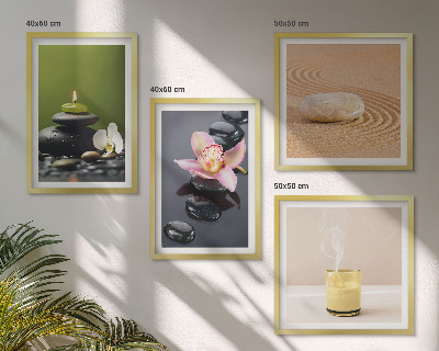 Galería de pared Piedras zen relajantes para la paz