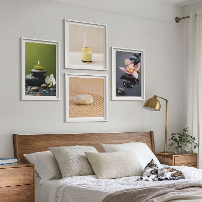 Galería de pared Piedras zen relajantes para la paz