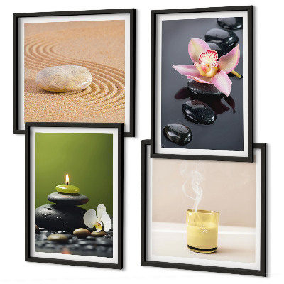 Galería de pared Piedras zen relajantes para la paz