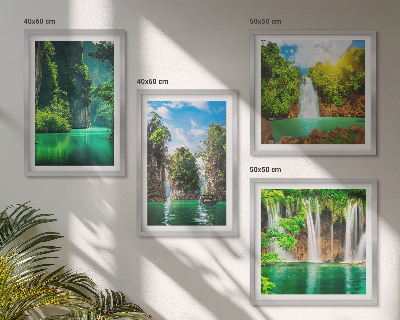 Galería de pared Paisajes verdes y cascadas