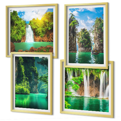 Galería de pared Paisajes verdes y cascadas